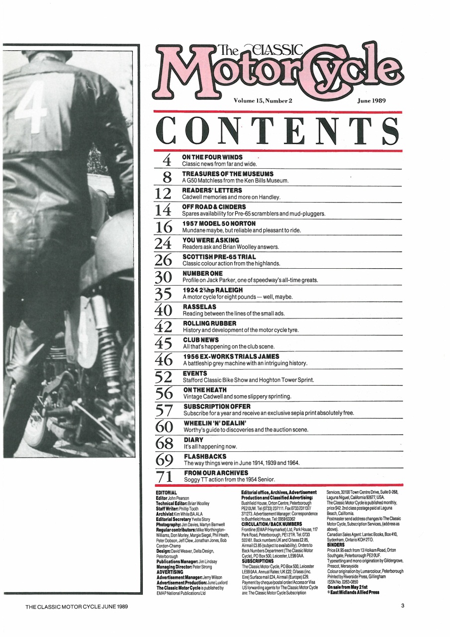 The Classic MotorCycle Preview Pages