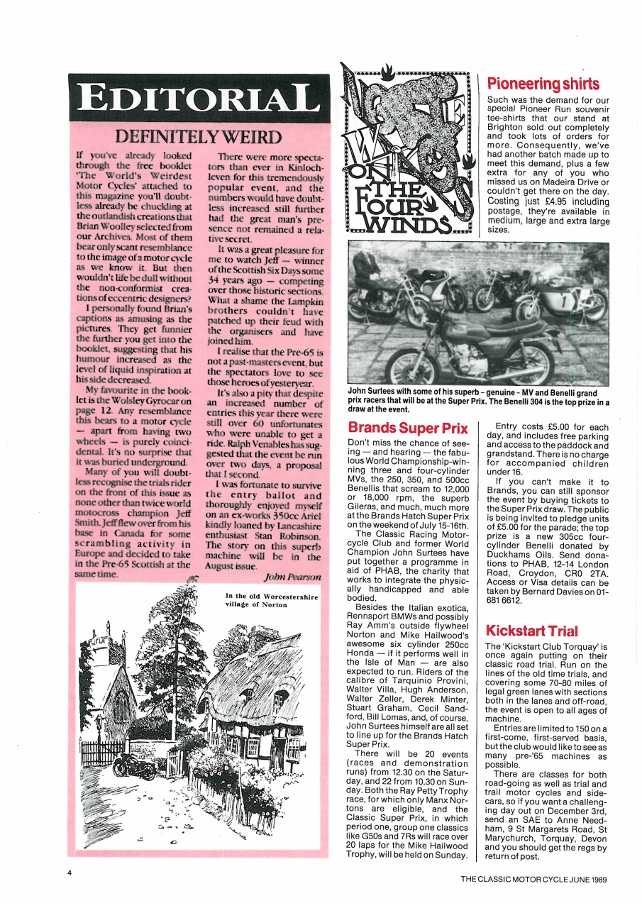 The Classic MotorCycle Preview Pages