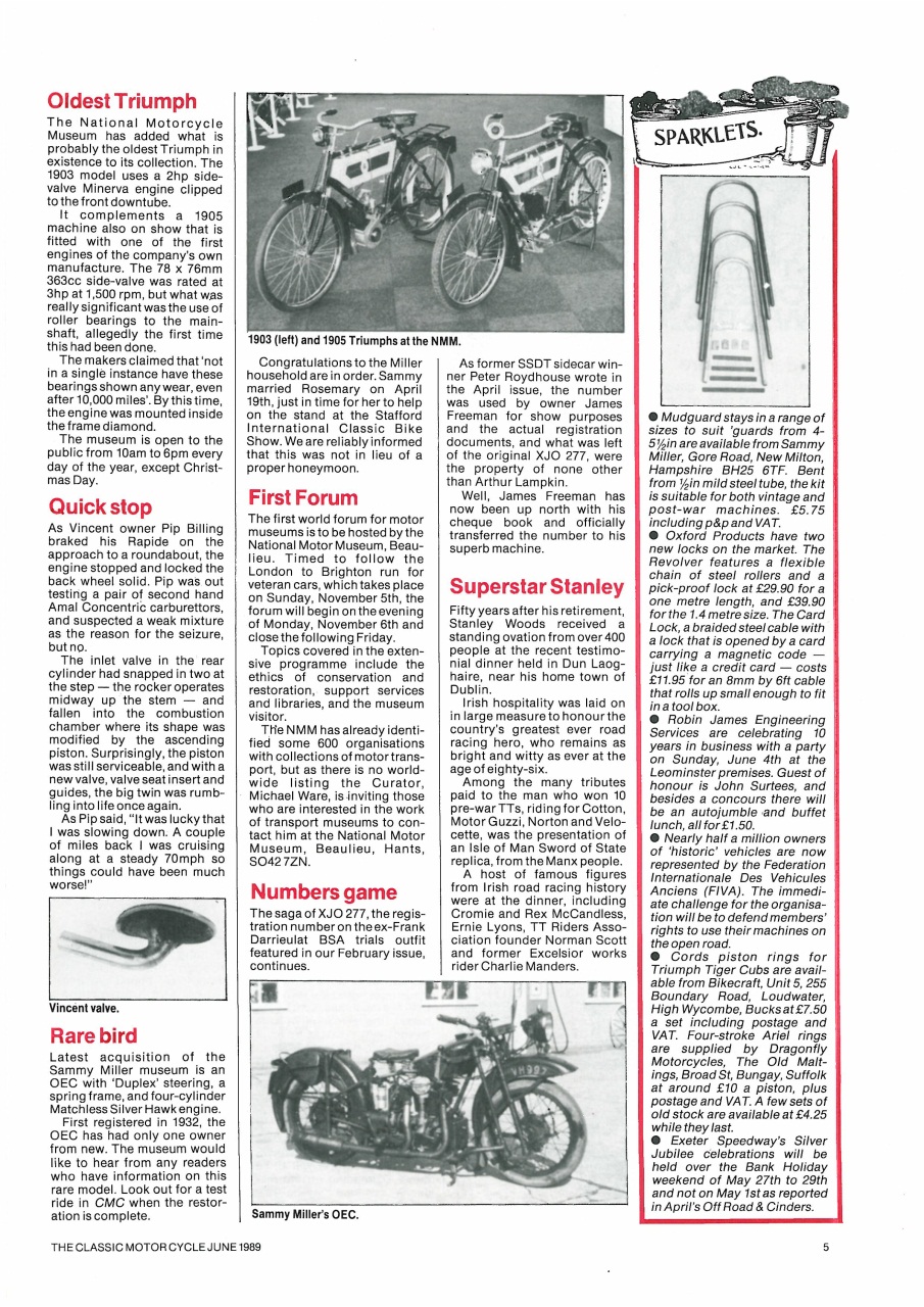The Classic MotorCycle Preview Pages
