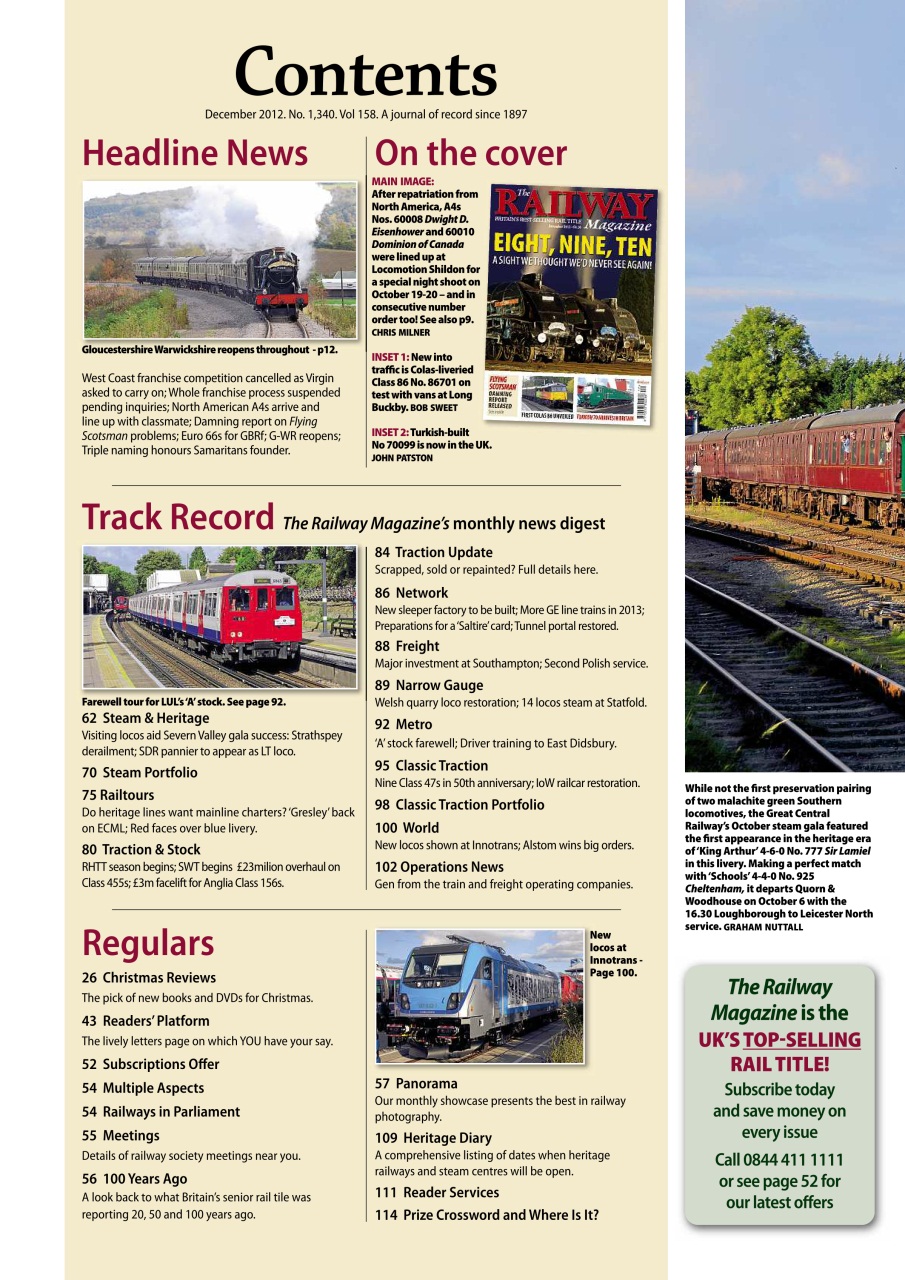 Railway Magazine Preview Pages