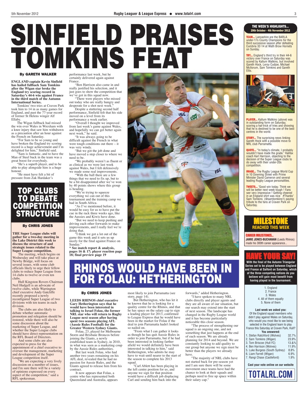 League Express Preview Pages