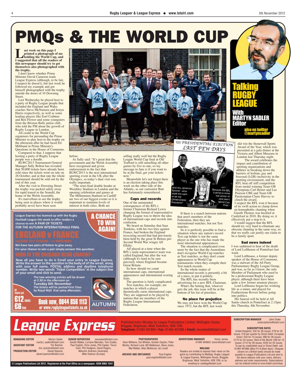 League Express Preview Pages