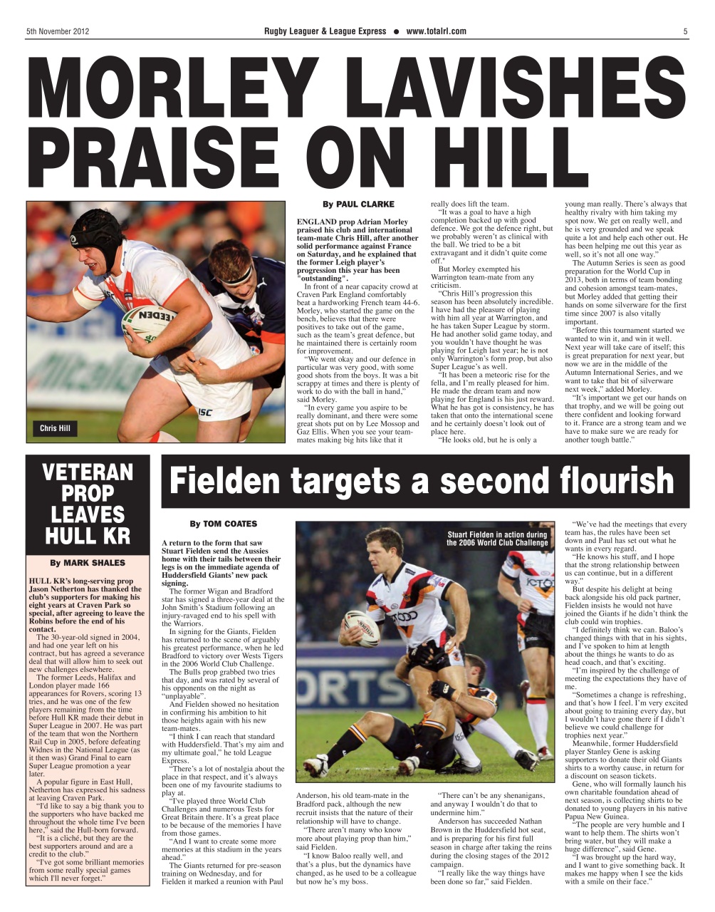 League Express Preview Pages