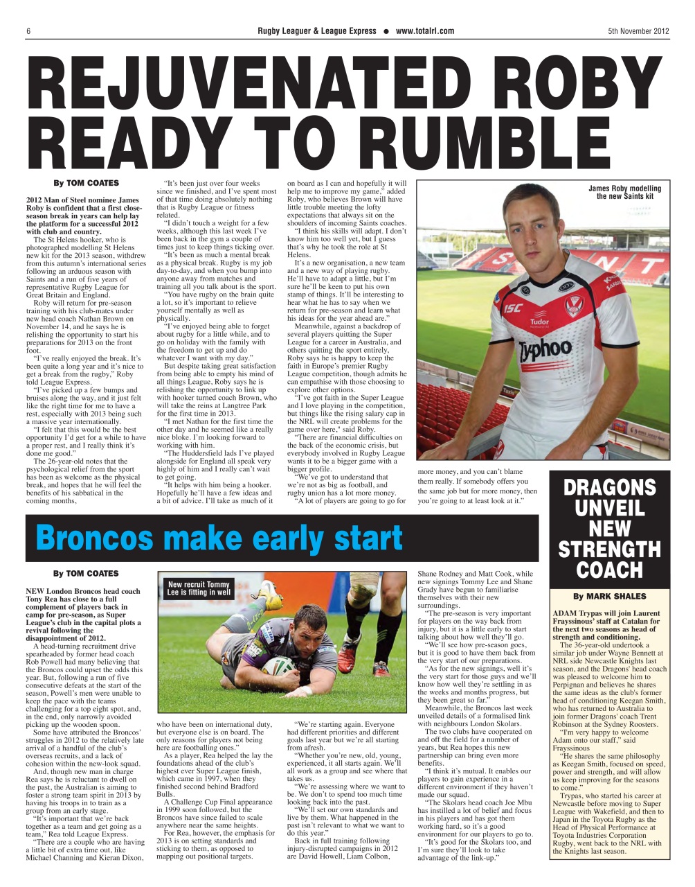 League Express Preview Pages