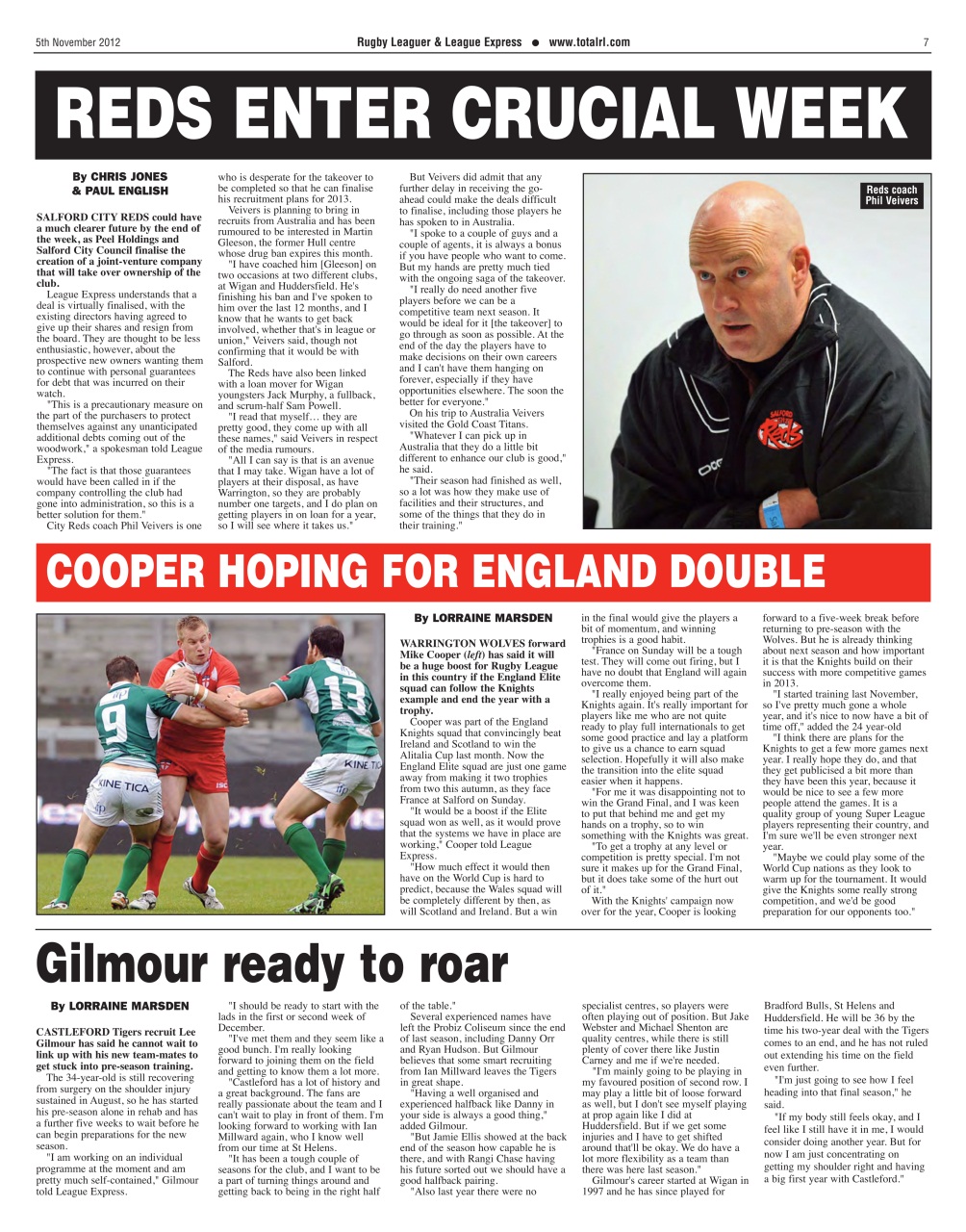 League Express Preview Pages