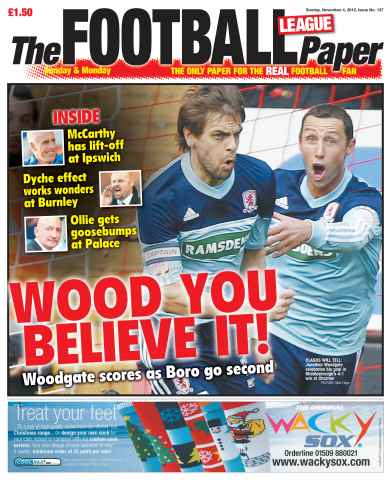 The Football League Paper issue 4th November 2012