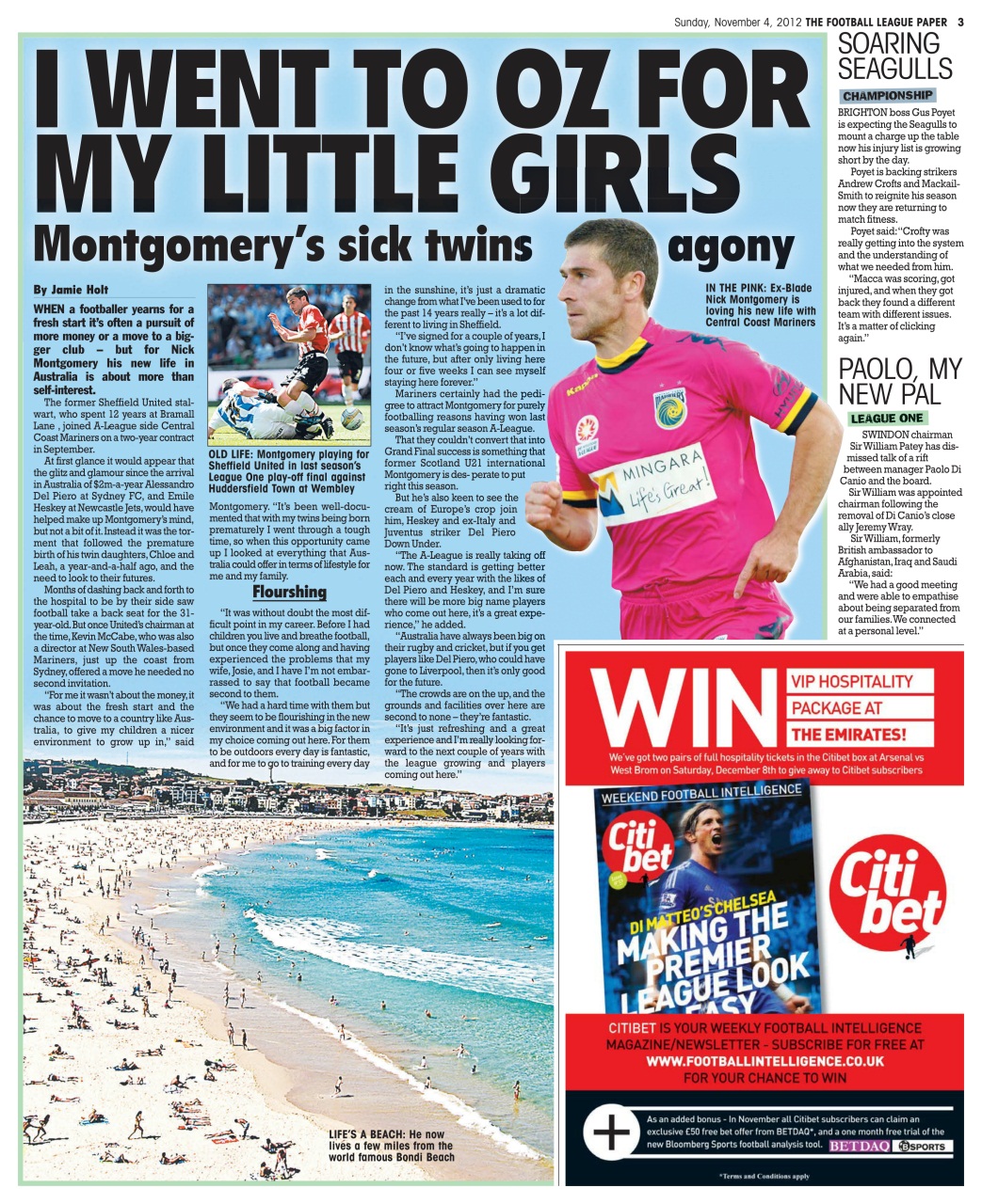 The Football League Paper Preview Pages