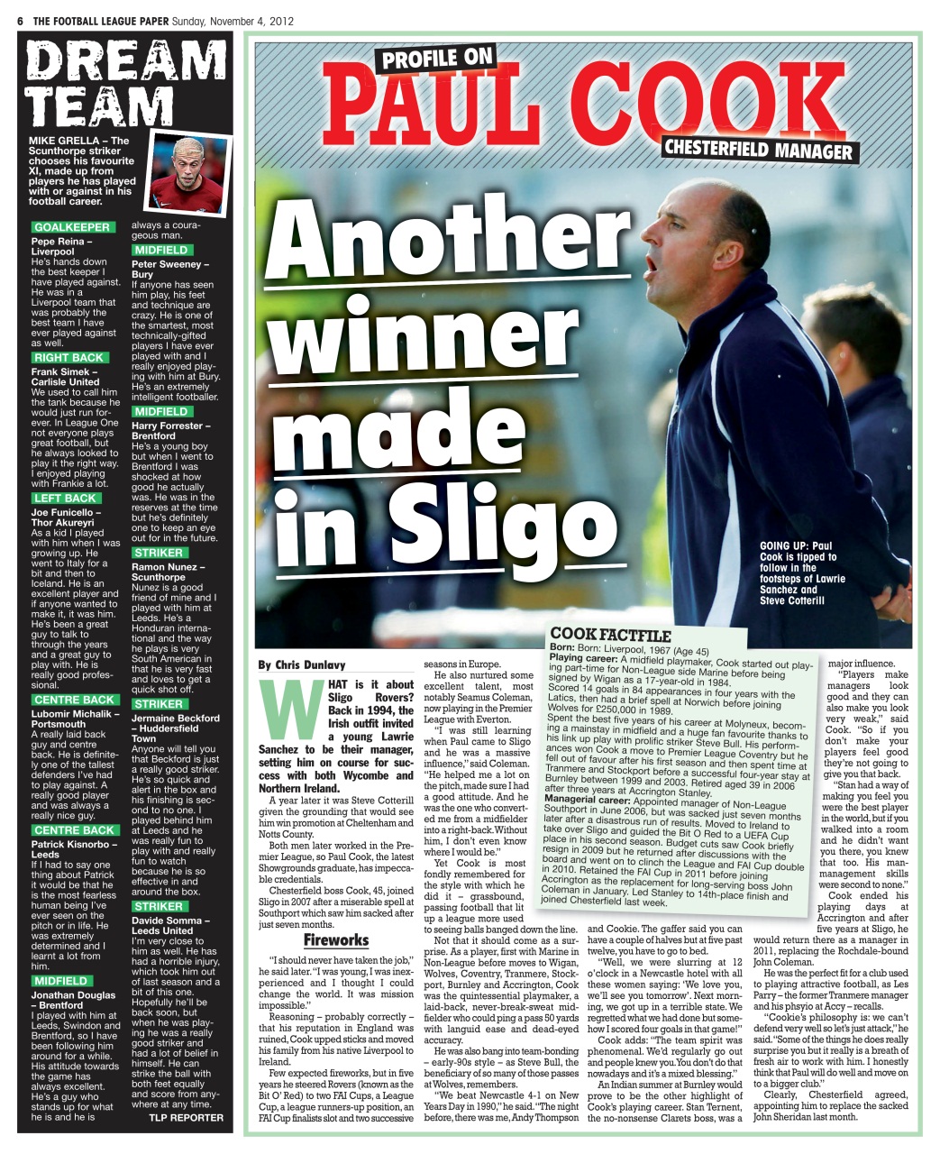 The Football League Paper Preview Pages