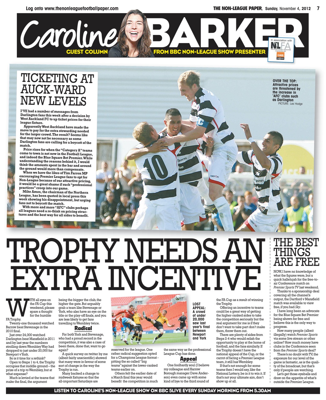 The Non-League Football Paper Preview Pages