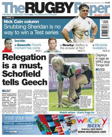 The Rugby Paper issue 4th November 2012