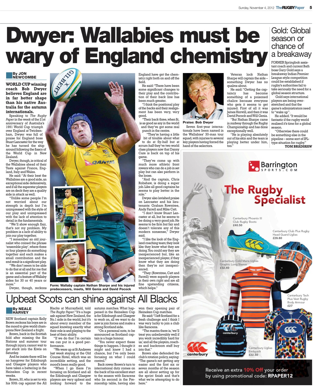 The Rugby Paper Preview Pages