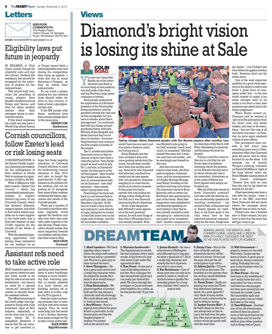 The Rugby Paper Preview Pages