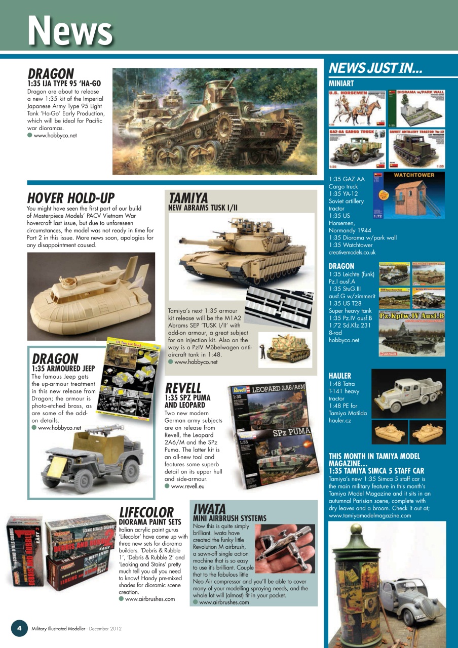 MIM: AFV Edition Preview Pages