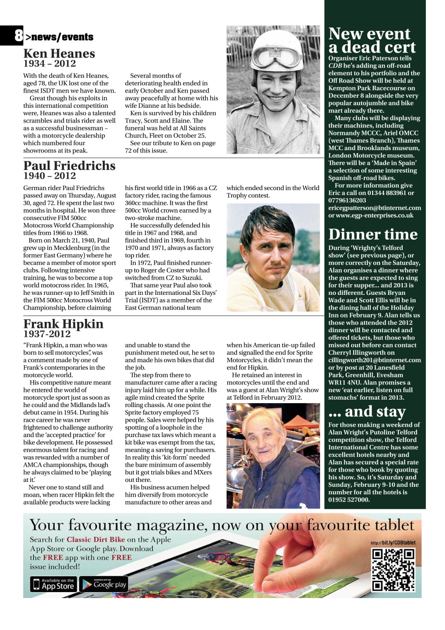 Classic Dirt Bike Preview Pages