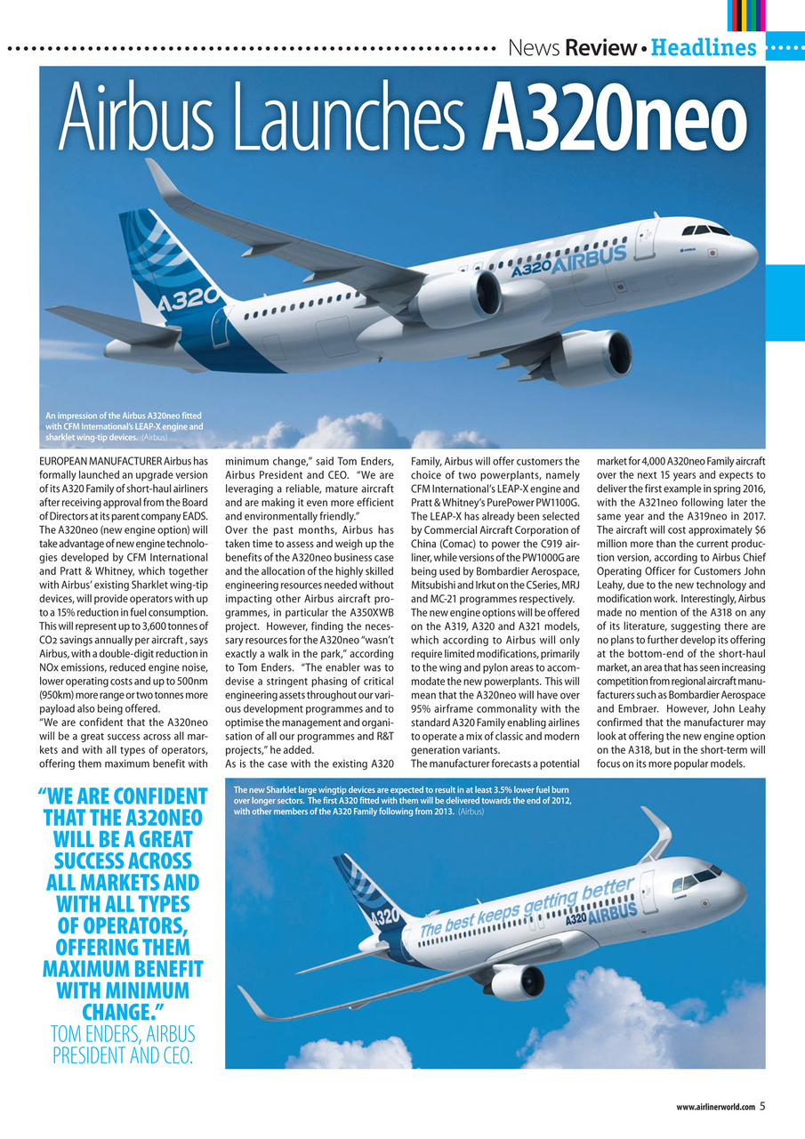 Airliner World Preview Pages
