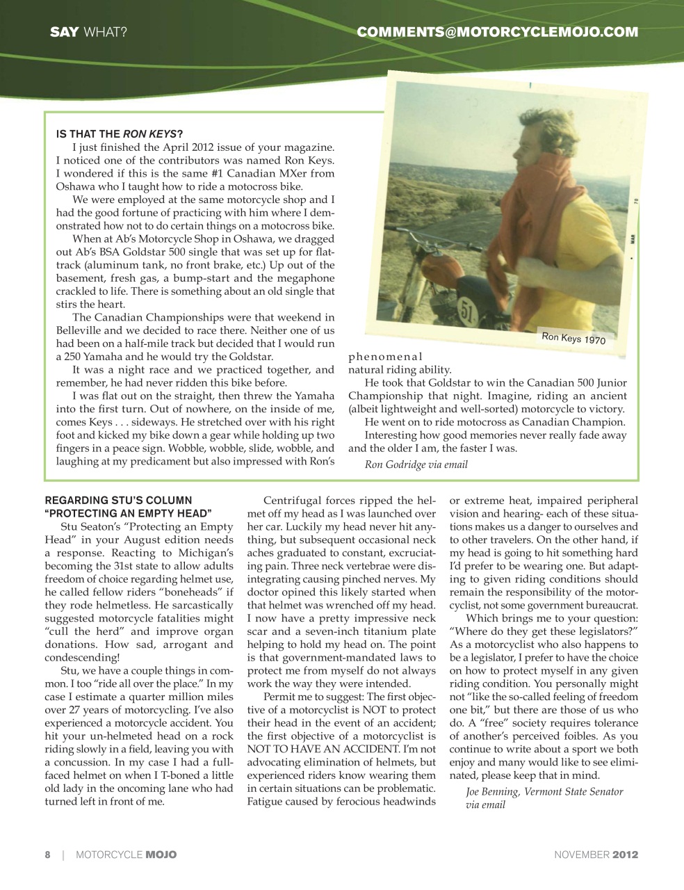 Motorcycle Mojo Preview Pages