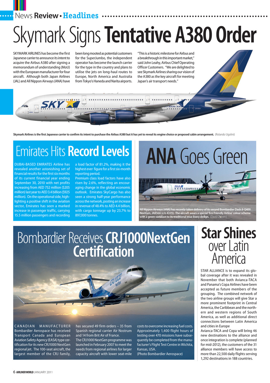 Airliner World Preview Pages