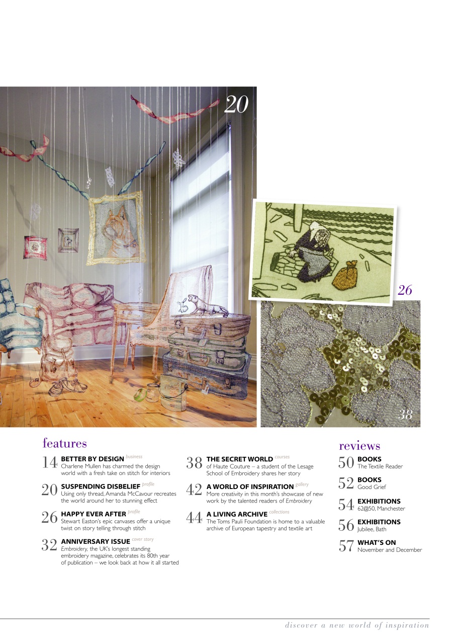 Embroidery Magazine Preview Pages