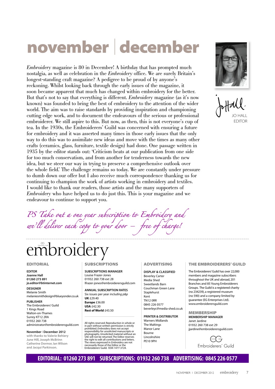 Embroidery Magazine Preview Pages