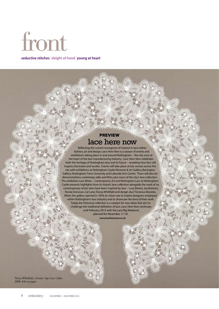 Embroidery Magazine Preview Pages