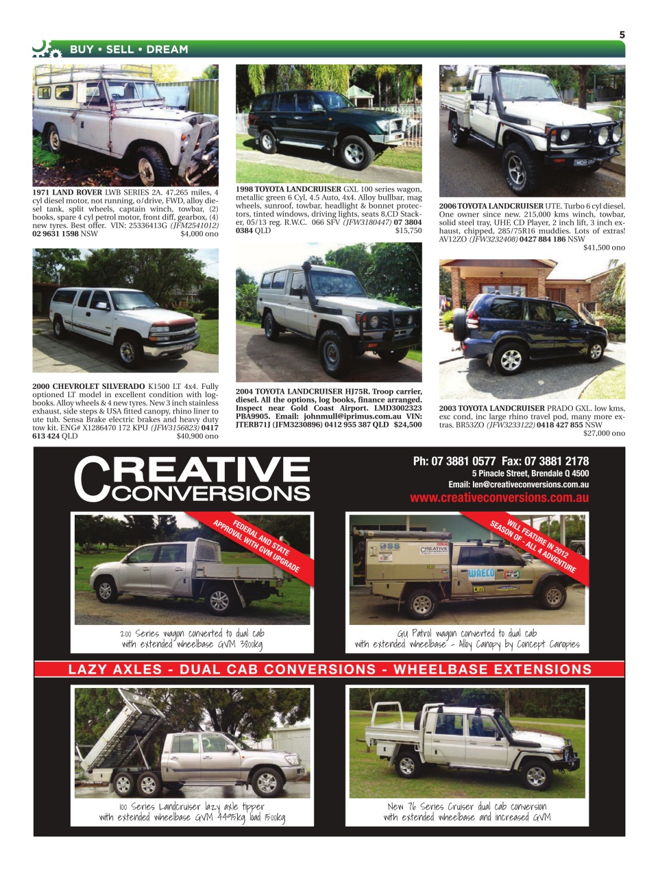 JUST 4X4S Preview Pages