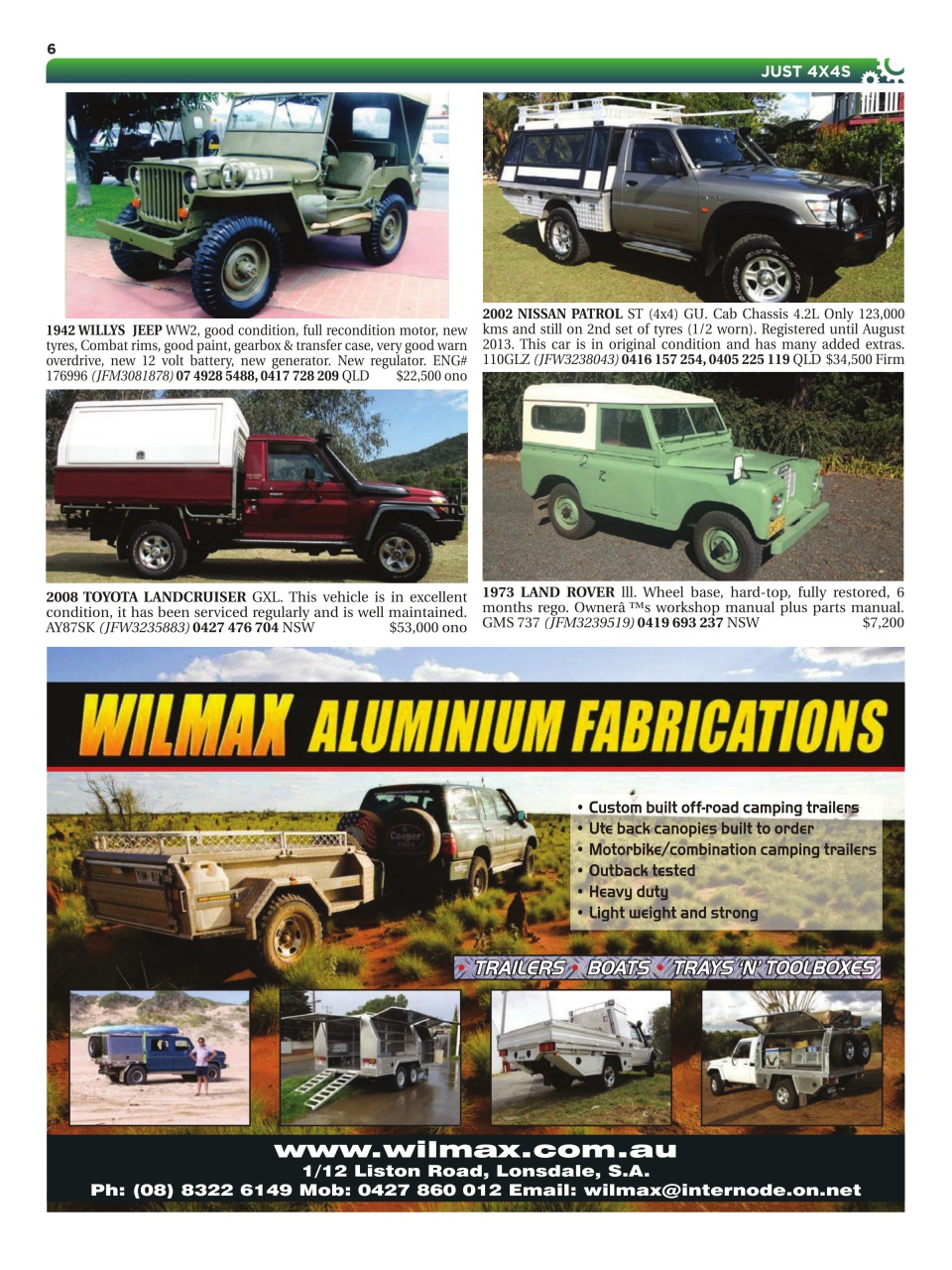 JUST 4X4S Preview Pages