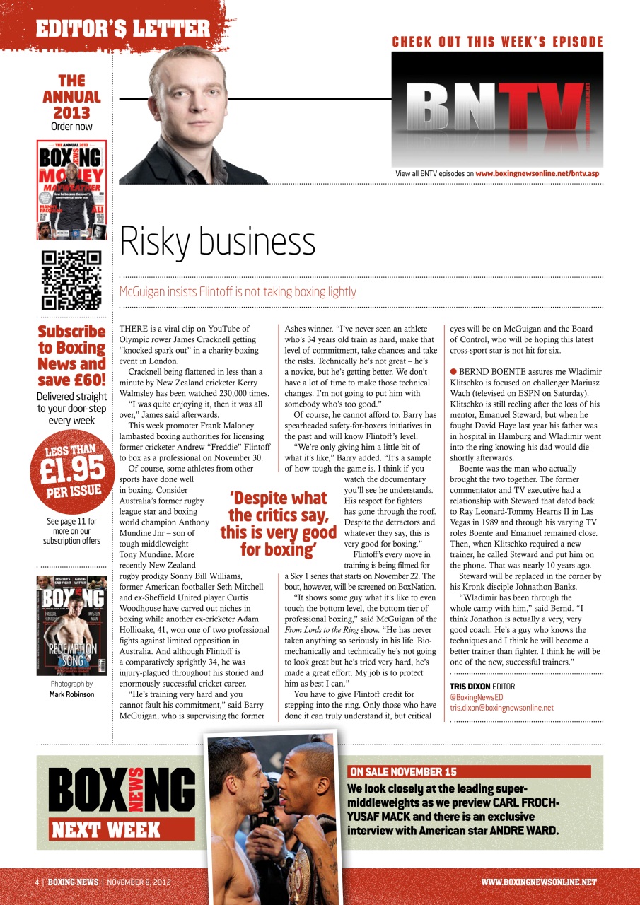 Boxing News Preview Pages