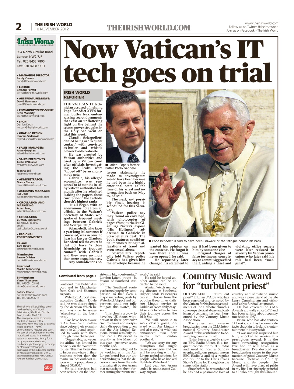 Irish World Preview Pages