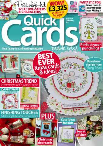 Quick Cards Made Easy issue Christmas 2012