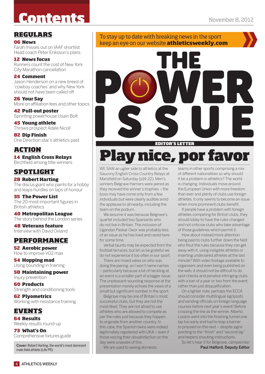 AW – Athletics Weekly Magazine Preview Pages