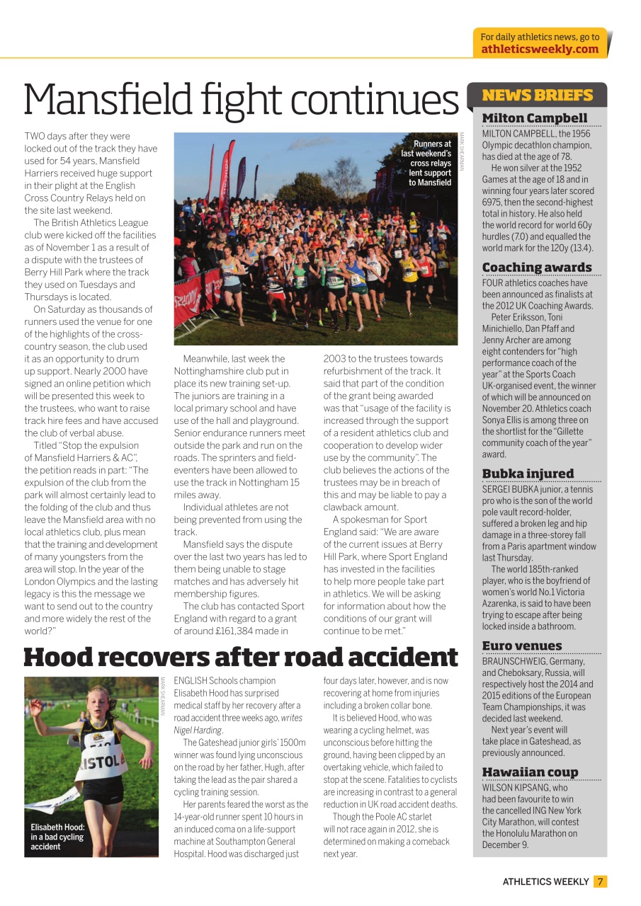 AW – Athletics Weekly Magazine Preview Pages
