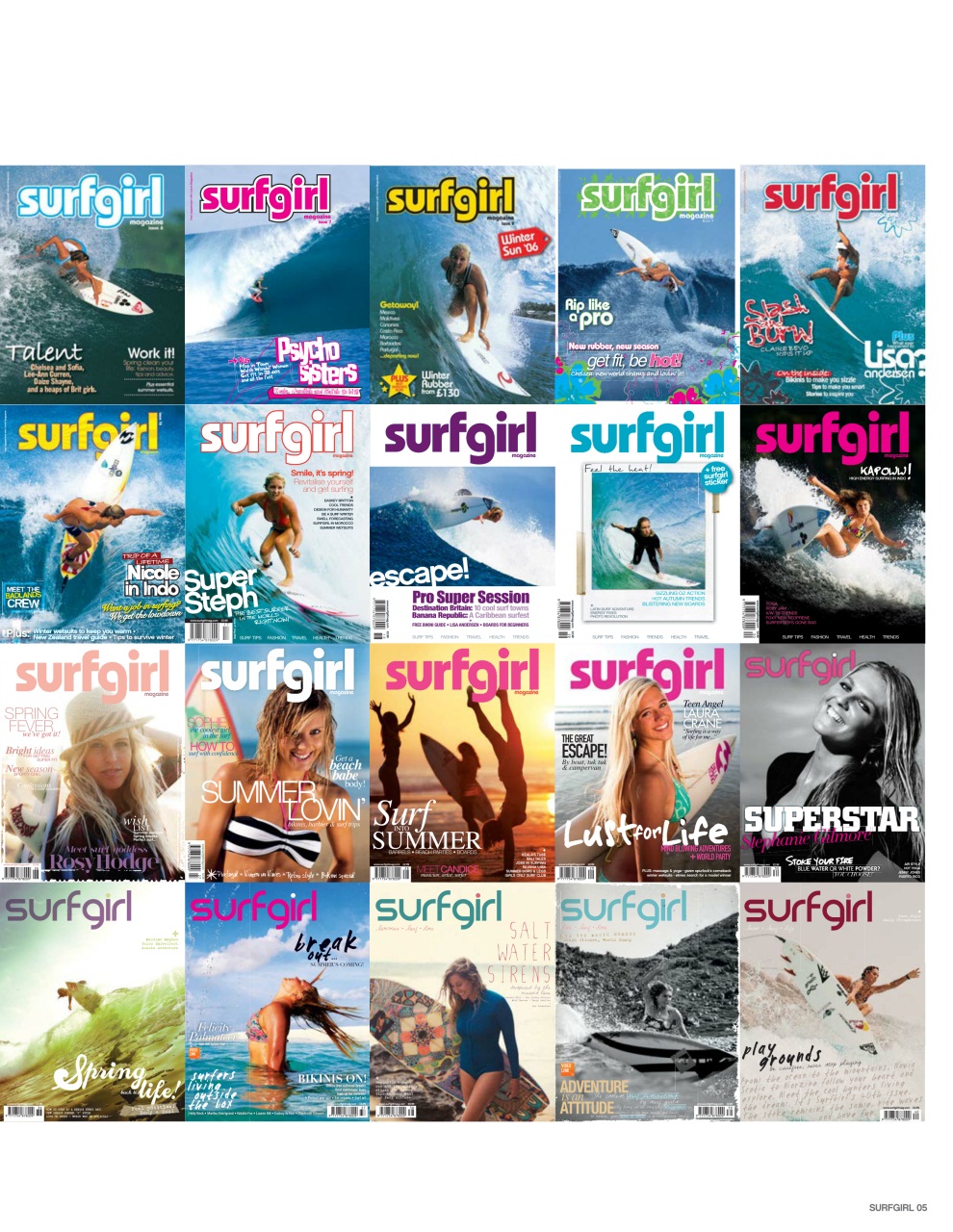 SurfGirl Magazine Preview Pages