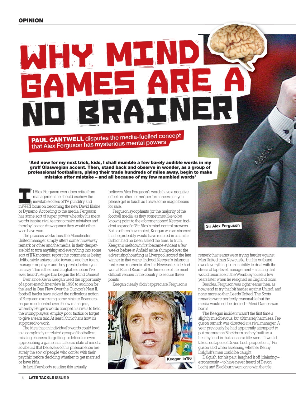 Late Tackle Football Magazine Preview Pages