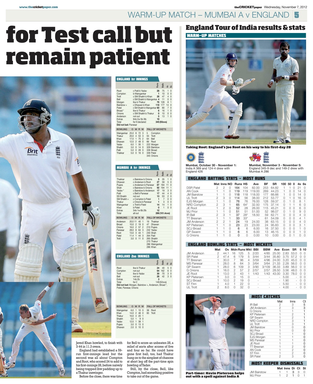 The Cricket Paper Preview Pages
