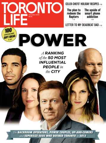 Toronto Life issue DECEMBER 2012