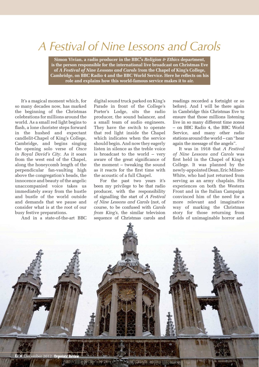 Organists' Review Preview Pages