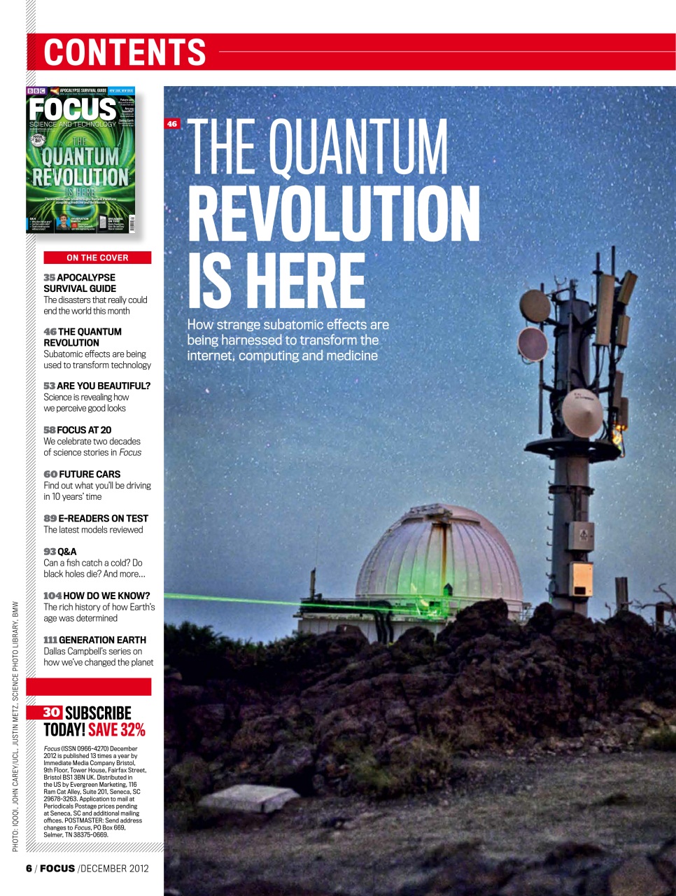 BBC Science Focus Magazine Preview Pages