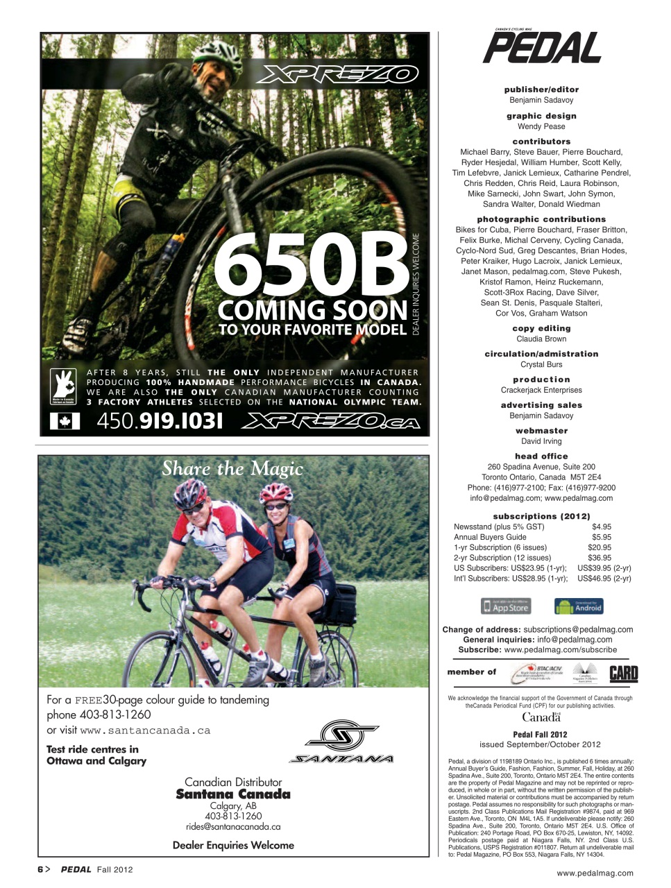 Pedal Magazine Preview Pages