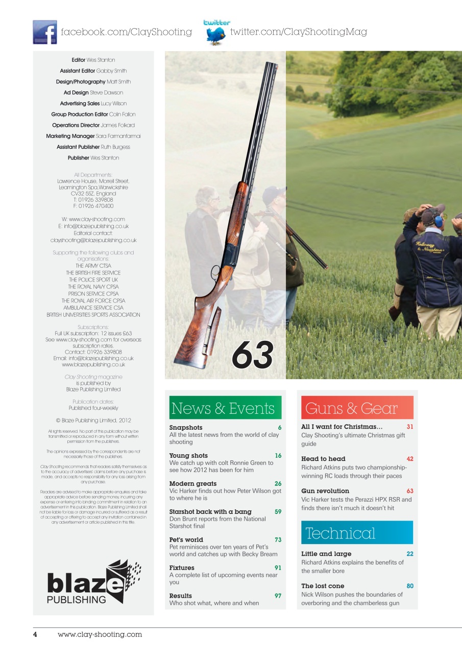 Clay Shooting Preview Pages