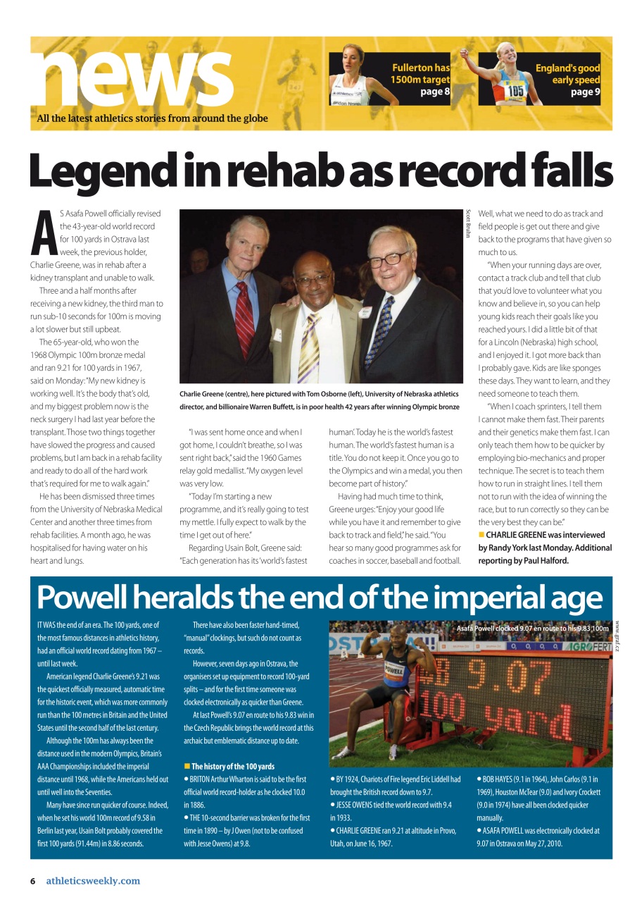 AW – Athletics Weekly Magazine Preview Pages