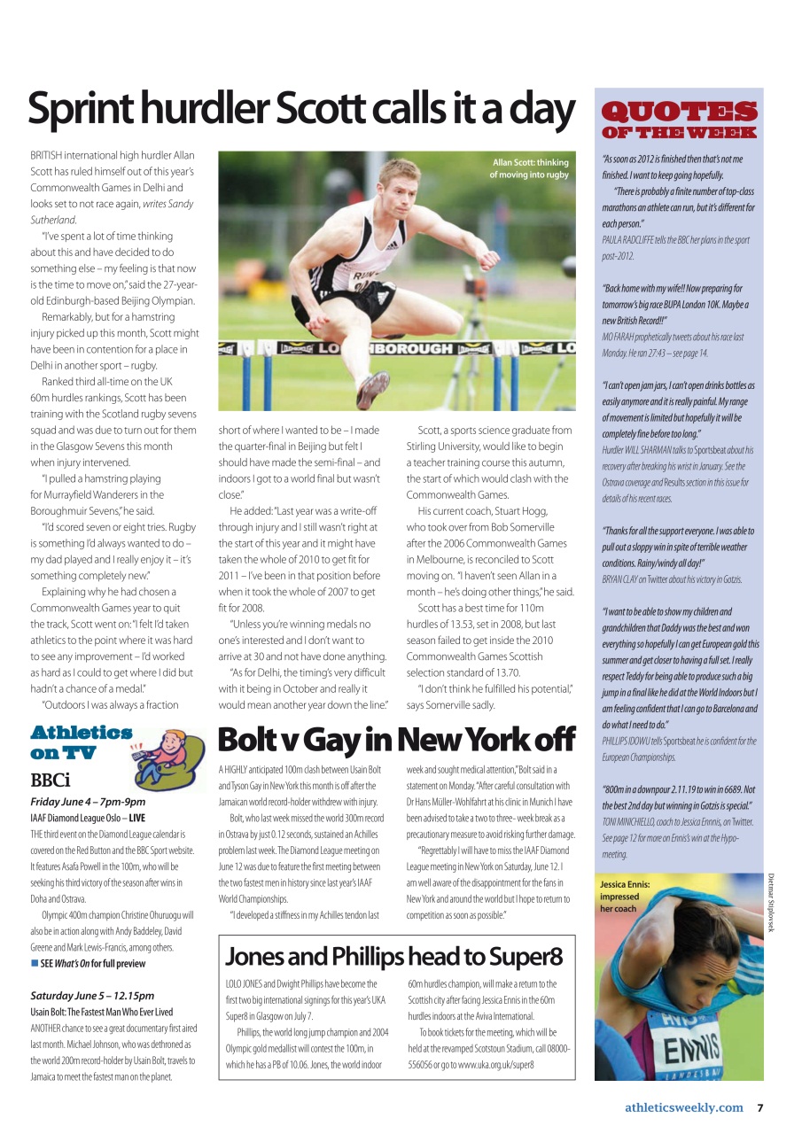 AW – Athletics Weekly Magazine Preview Pages