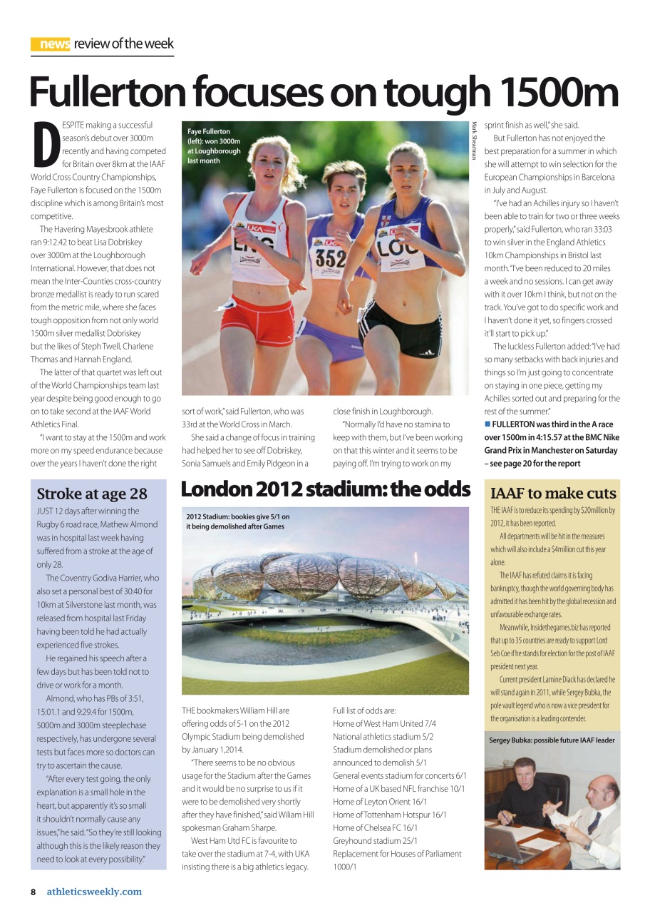 AW – Athletics Weekly Magazine Preview Pages