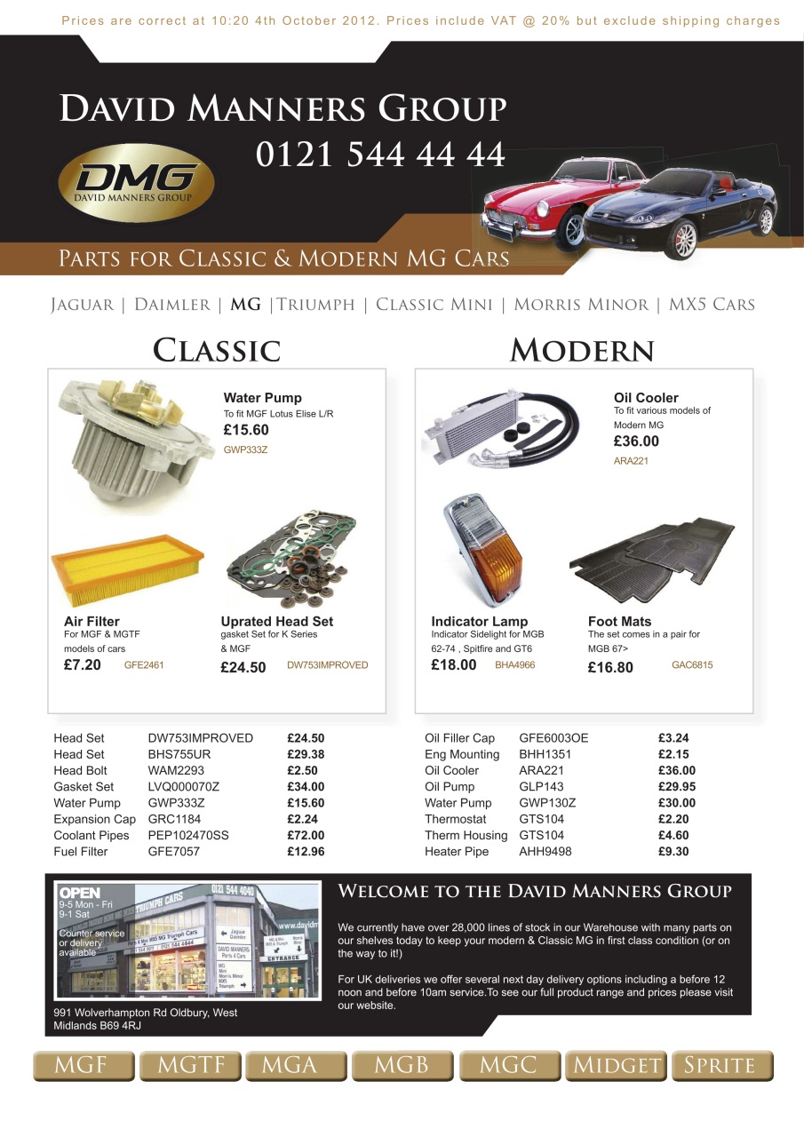 MG Enthusiast Preview Pages