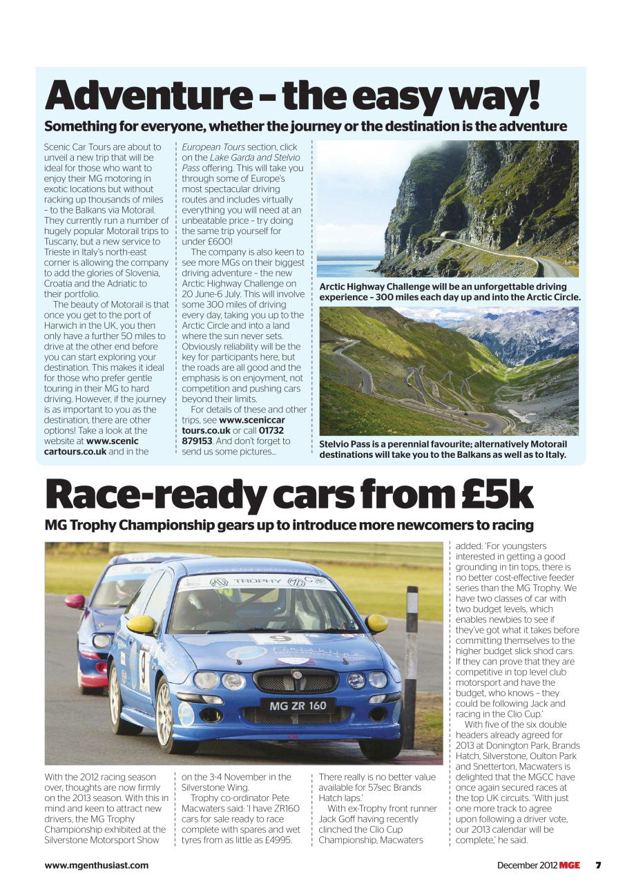 MG Enthusiast Preview Pages