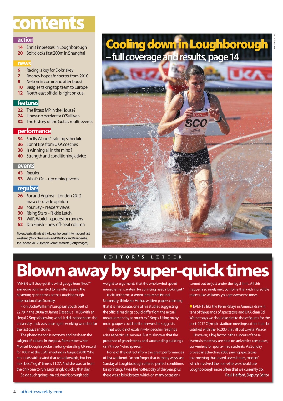 AW – Athletics Weekly Magazine Preview Pages