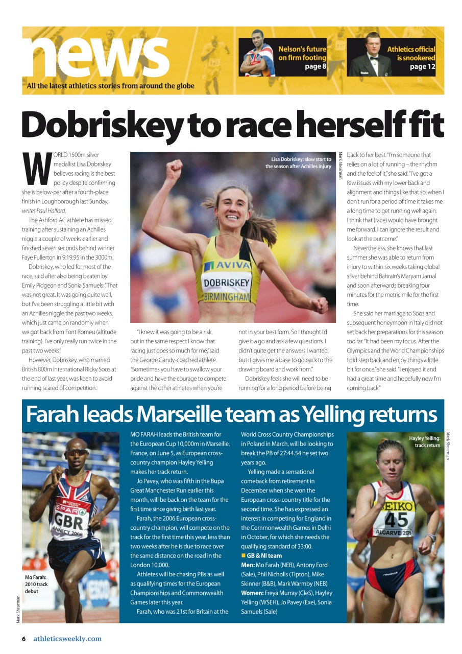 AW – Athletics Weekly Magazine Preview Pages