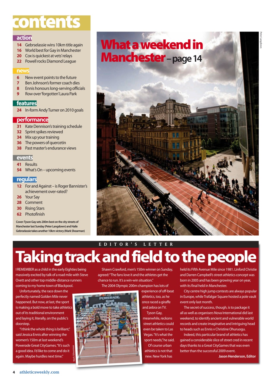 AW – Athletics Weekly Magazine Preview Pages