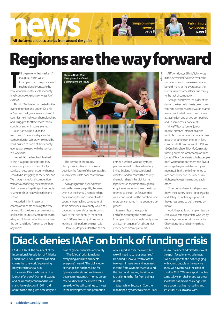 AW – Athletics Weekly Magazine Preview Pages