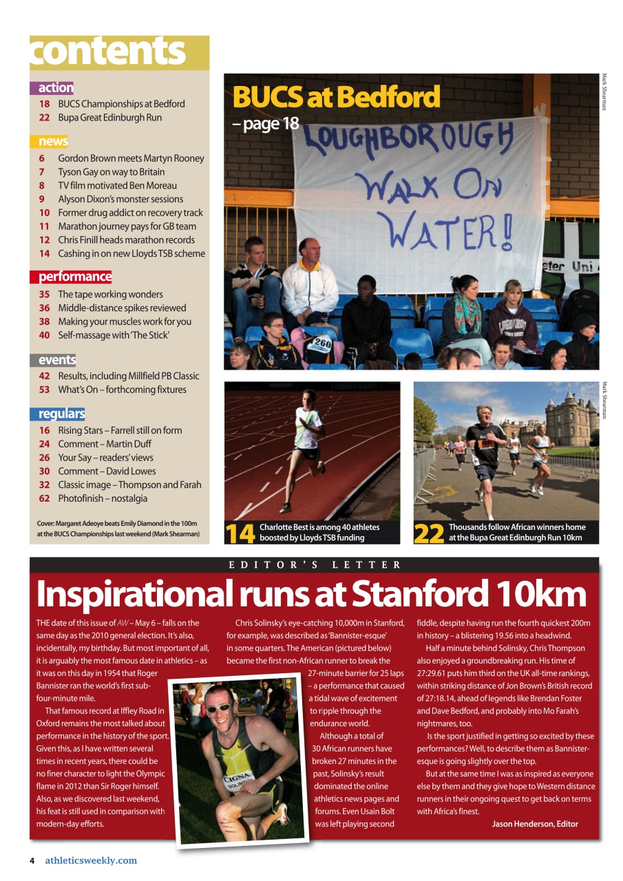 AW – Athletics Weekly Magazine Preview Pages