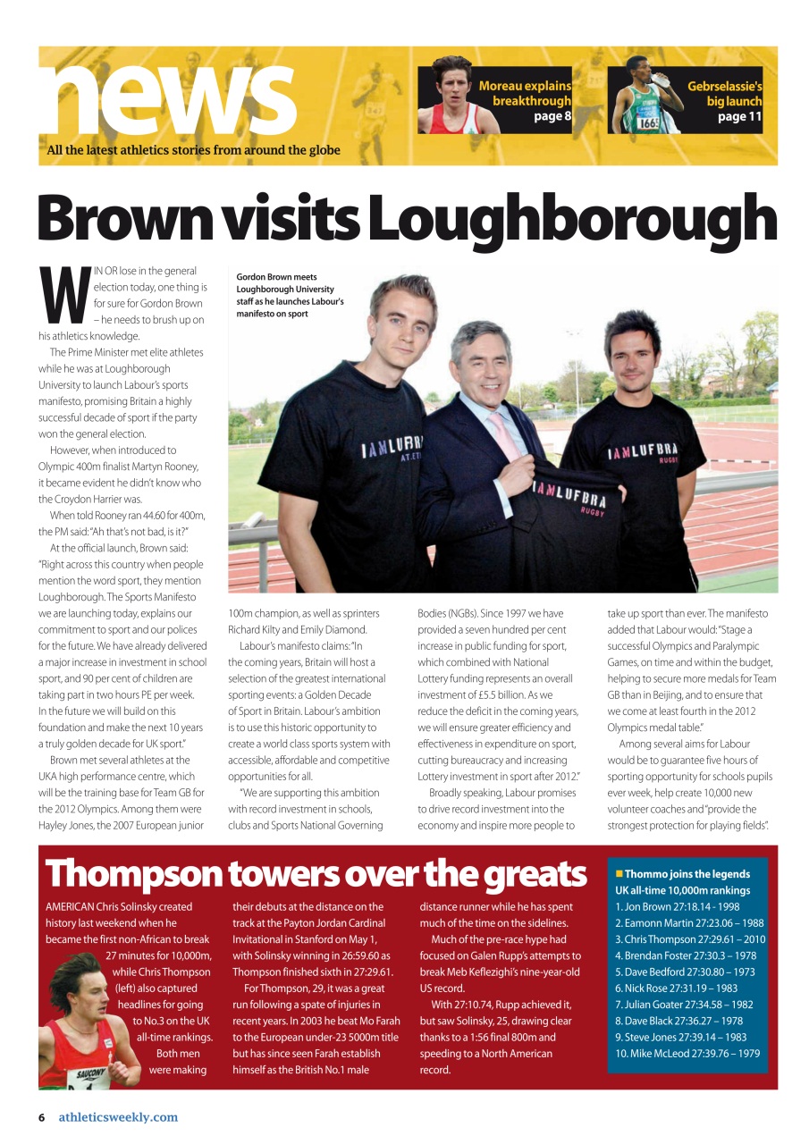 AW – Athletics Weekly Magazine Preview Pages